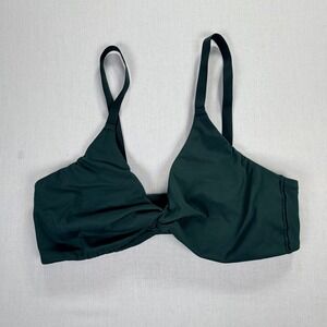 Gymshark Seamless Twist Front Sports Bra Green Size S Athletic Workout